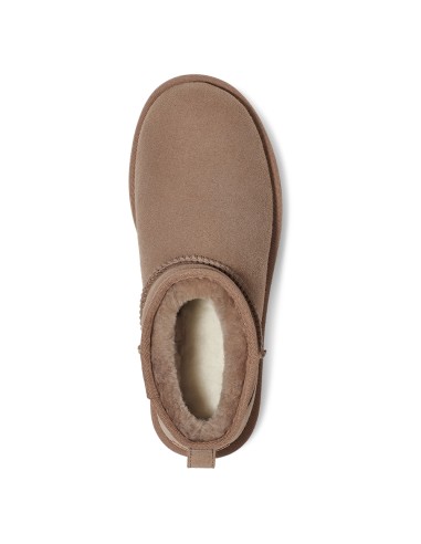 UGG Femme – Bottines Classic Ultra Mini – Suède & Laine – Coloris Caribou