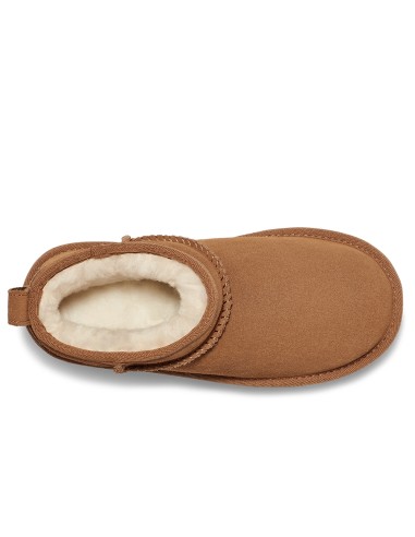 UGG Classic Ultra Mini Platform Femme – Boots en suède chestnut à plateforme