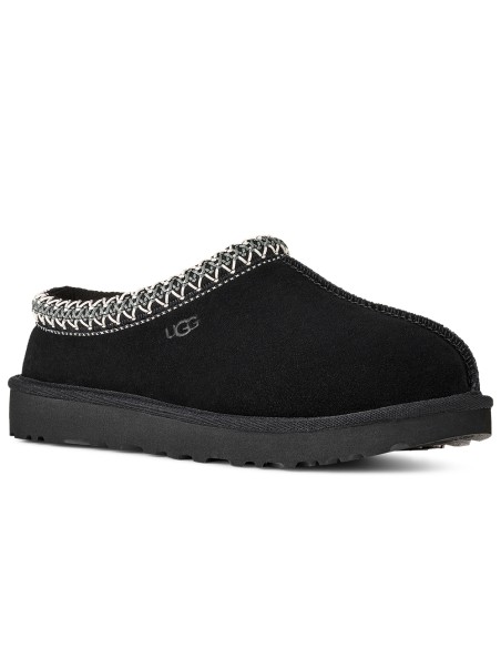 UGG Tasman II Femme Daim Noir – Chaussons avec semelle résistante