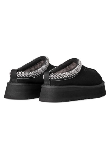 UGG Tazz II Femme Noir – Chaussons plateforme en daim et laine