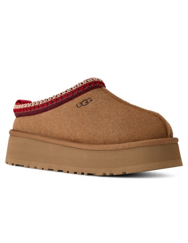 UGG Tazz II Femme Chestnut – Chaussons plateforme en daim et laine