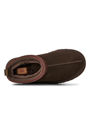 UGG Tazz Platform Dusted Cocoa – Chaussons plateforme en suède avec laine UGGplush™