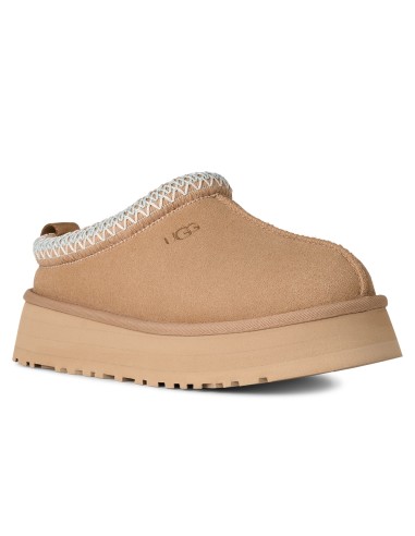 UGG Tazz Platform Sand Femme – Chaussons plateforme en suède avec laine UGGplush™