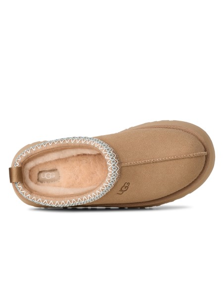 UGG Tazz Platform Sand Femme – Chaussons plateforme en suède avec laine UGGplush™