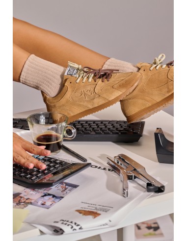 Semerdjian Billie C905 Femme – Basket Suède Camel & Style Rétro