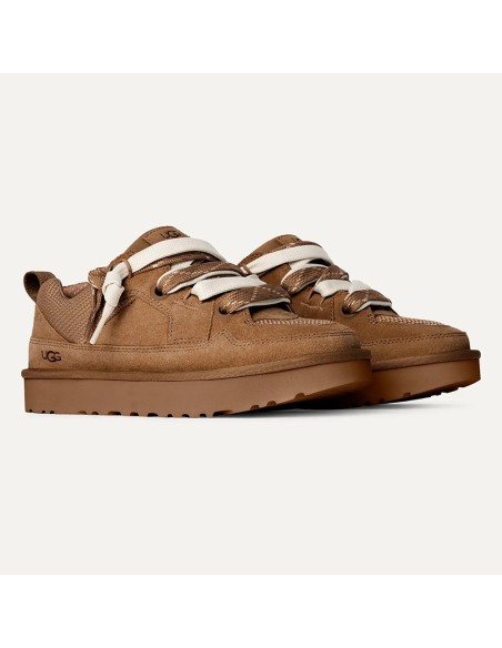 UGG Lowmel Lo Femme Chestnut – Baskets lifestyle en daim