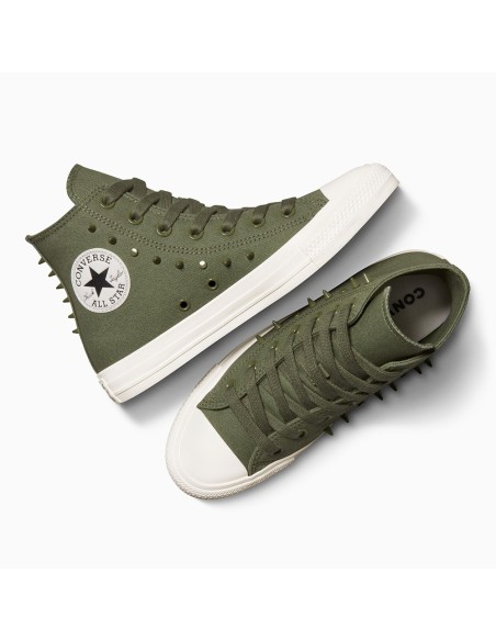Converse Chuck Taylor All Star Utility Hi A15505C – Baskets Montantes Kaki à Clous