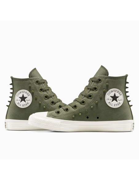 Converse Chuck Taylor All Star Utility Hi A15505C – Baskets Montantes Kaki à Clous