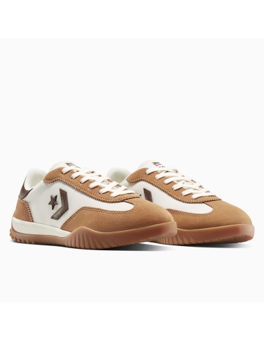 Converse Run Star Trainer Femme A15738C – Sneakers Rétro Suède Miel & Blanc Cassé