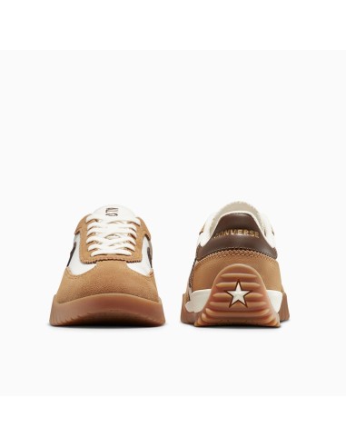 Converse Run Star Trainer Femme A15738C – Sneakers Rétro Suède Miel & Blanc Cassé
