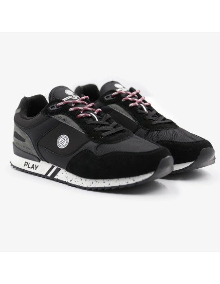 Serge Blanco Chamonix Noir – Baskets Homme Noires au Look Sport Chic Intemporel