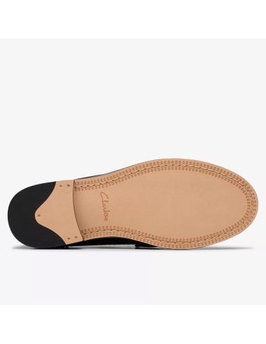 Clarks Straven Edge 26181277 – Mocassins Femme Cuir Noir élégants et confortables