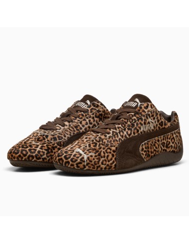 Puma Speedcat Wild 406690-01 – Sneakers Femme Léopard Marron au style racing iconique