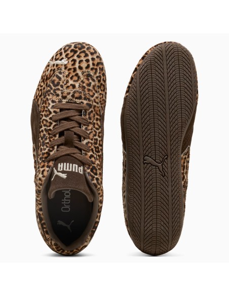 Puma Speedcat Wild 406690-01 – Sneakers Femme Léopard Marron au style racing iconique