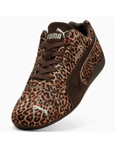 Puma Speedcat Wild 406690-01 – Sneakers Femme Léopard Marron au style racing iconique
