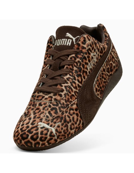 Puma Speedcat Wild 406690-01 – Sneakers Femme Léopard Marron au style racing iconique