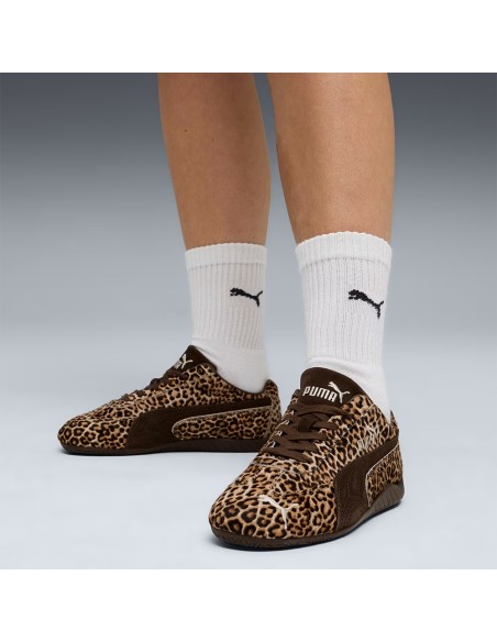 Puma Speedcat Wild 406690-01 – Sneakers Femme Léopard Marron au style racing iconique