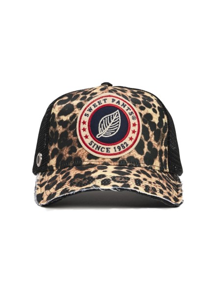 Sweet Pants Casquette home run full leopard black