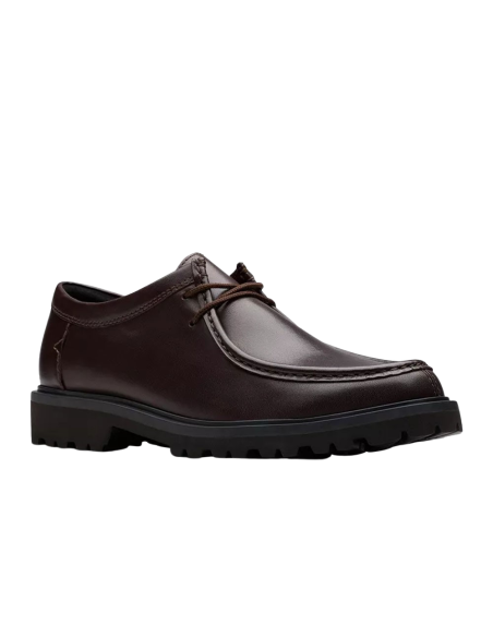 Clarks Berwick Seam Cuir Marron Foncé – Chaussures Homme Élégantes et Robustes