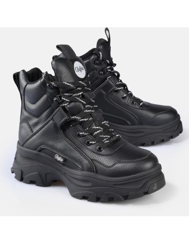 Buffalo Venom Mid femme noire 1622618 – Boots plateforme vegan