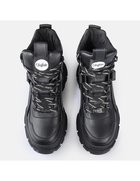 Buffalo Venom Mid femme noire 1622618 – Boots plateforme vegan