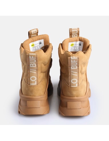 Buffalo Venom Mid femme cognac 1622620 – Boots vegan plateforme