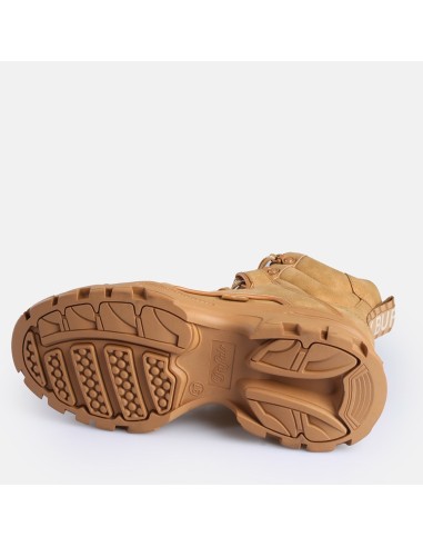 Buffalo Venom Mid femme cognac 1622620 – Boots vegan plateforme