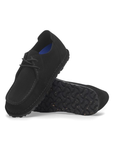 Derbies Birkenstock Utti Lace Suede Cuir Noir pour homme