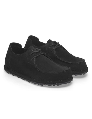 Derbies Birkenstock Utti Lace Suede Cuir Noir pour homme