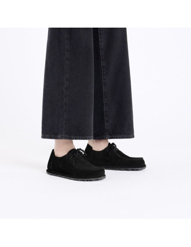 Derbies Birkenstock Utti Lace Suede Cuir Noir pour homme