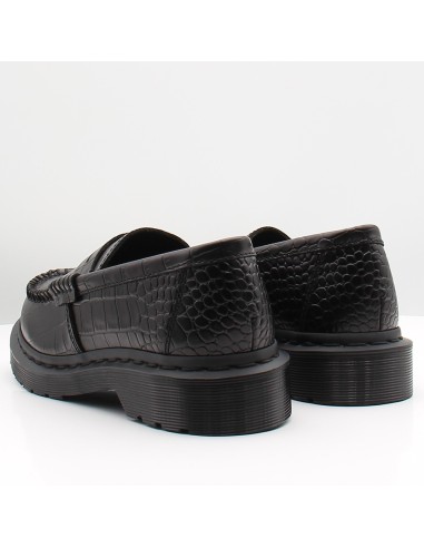 Mocassins Dr. Martens Penton Black Atlas Croc Emboss femme 42727001