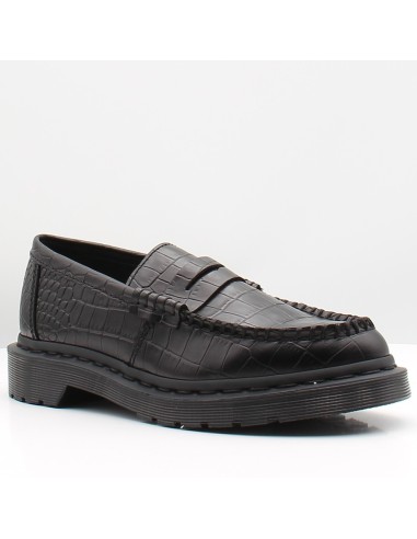 Mocassins Dr. Martens Penton Black Atlas Croc Emboss femme 42727001