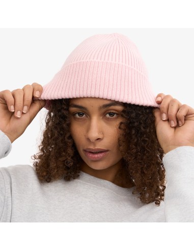 Colorful Bonnet merino wool beanie rose