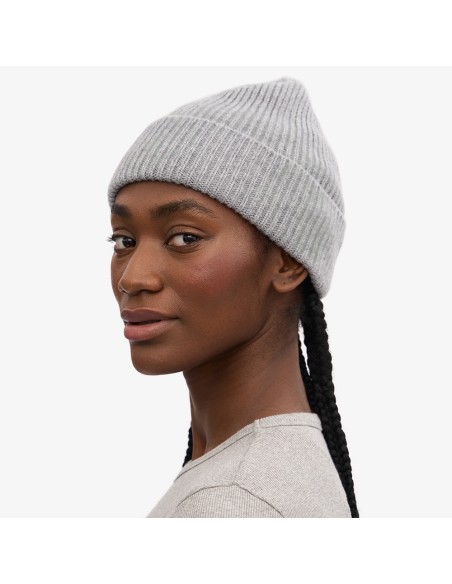 Colorful Bonnet merino wool beanie gris