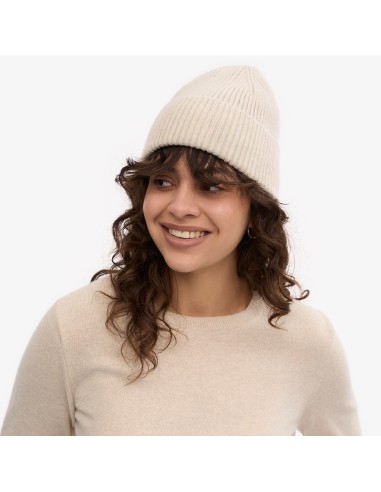 Colorful Bonnet merino wool beanie ivoire