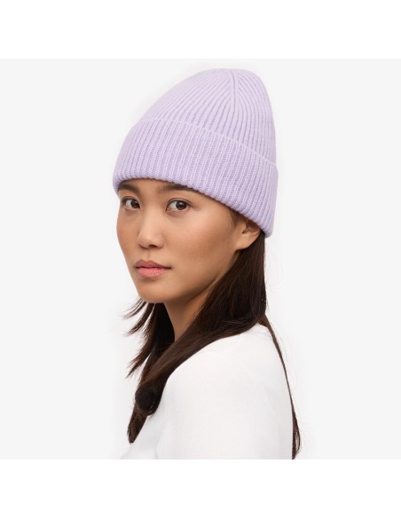 Colorful Bonnet merino wool beanie lavande
