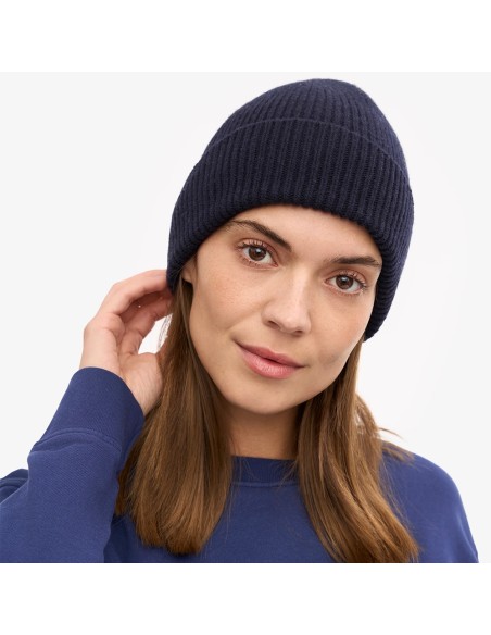 Colorful Bonnet Merino Wool Noir
