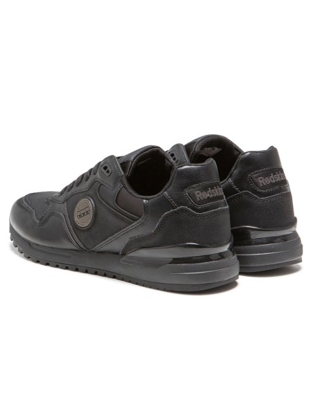 Baskets Redskins ST271 en cuir noir avec détails en textile pour homme