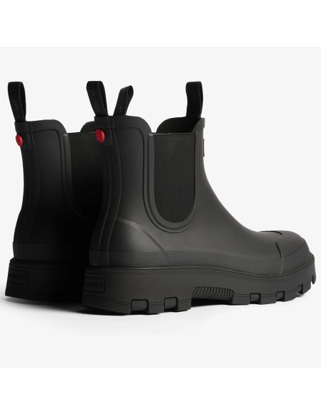 Hunter Elastic Chelsea Noir – Bottines Homme Imperméables & Urbaines