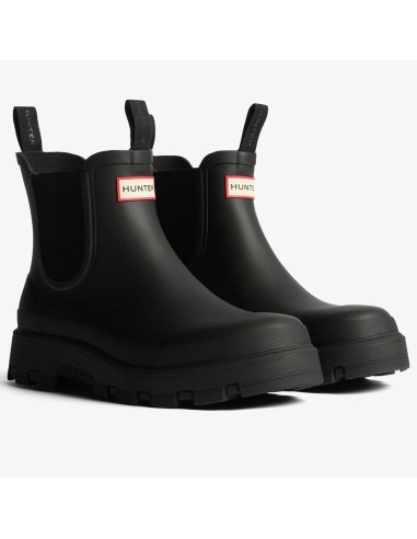 Hunter Elastic Chelsea Noir – Bottines Homme Imperméables & Urbaines