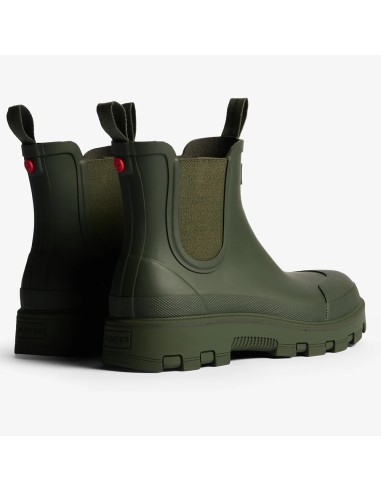 Hunter Elastic Chelsea Kaki – Bottines Imperméables Style Urbain