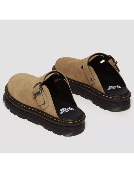 Dr. Martens Zebzag Mule 31737439 – Mule plateforme en daim beige