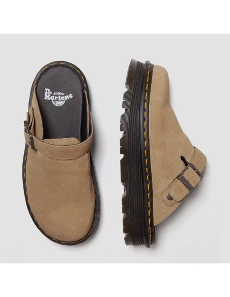 Dr. Martens Zebzag Mule 31737439 – Mule plateforme en daim beige