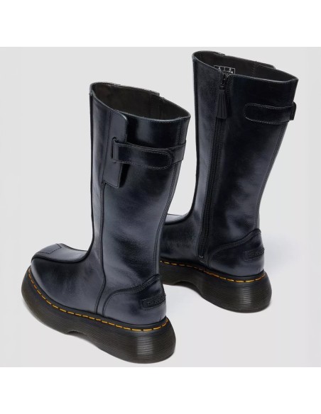 Dr. Martens 42577001 femme – bottes hautes plateforme cuir noir