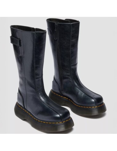 Dr. Martens 42577001 femme – bottes hautes plateforme cuir noir