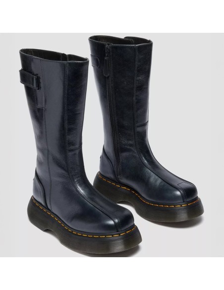 Dr. Martens 42577001 femme – bottes hautes plateforme cuir noir