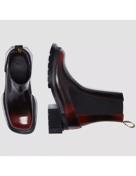 Bottines Femme Dr. Martens Maybole Chelsea Black Cherry Red Arcadia