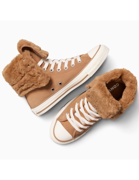 Converse Chuck Taylor X-Hi Fourrée Caramel – Sneaker montante hiver