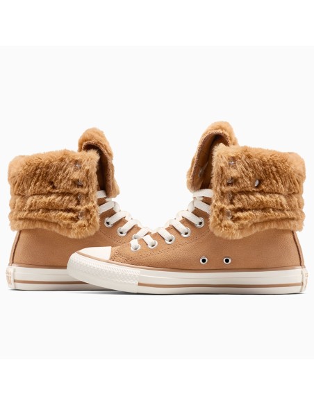 Converse Chuck Taylor X-Hi Fourrée Caramel – Sneaker montante hiver