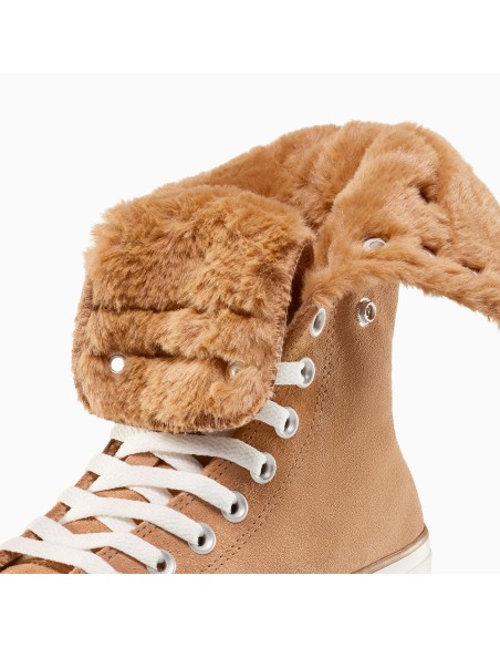 Converse Chuck Taylor X-Hi Fourrée Caramel – Sneaker montante hiver
